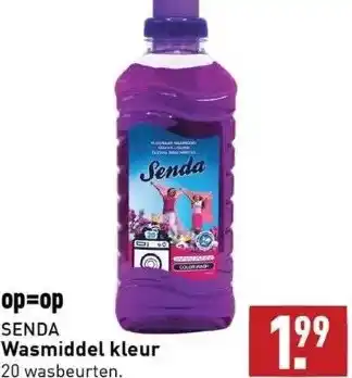 ALDI Op=op senda wasmiddel kleur aanbieding