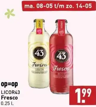 ALDI Licor43 fresco aanbieding