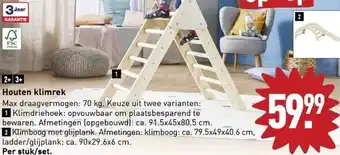 ALDI Houten klimrek aanbieding