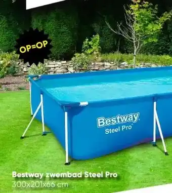 Big Bazar Bestway zwembad steel pro 300x201x66 cm aanbieding