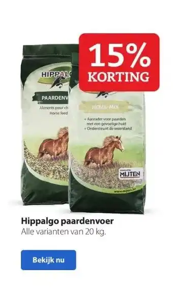 Boerenbond Hippalgo paardenvoer aanbieding