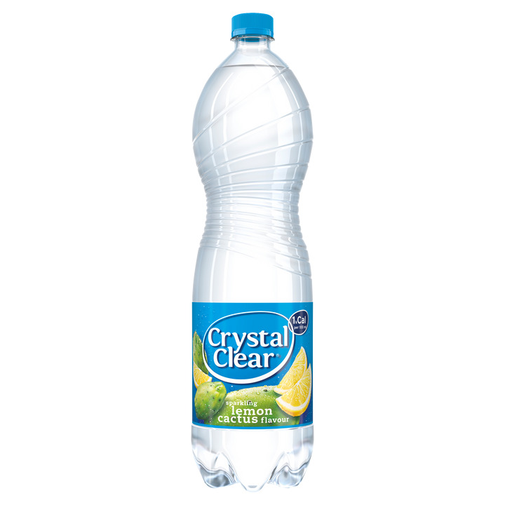Jumbo Crystal clear sparkling lemon cactus fles 1,5l aanbieding