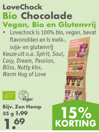 Gezond & Wel Lovechock bio chocolade aanbieding