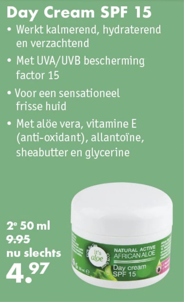 Day cream spf 15 aanbieding bij Gezond & Wel