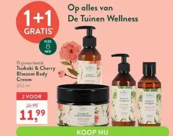 Holland & Barrett Prijsvoorbeeld: tsubaki & cherry blossom body aanbieding