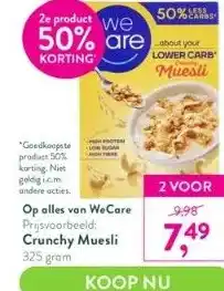 Holland & Barrett Op alles van wecare prijsvoorbeeld: crunchy muesli aanbieding