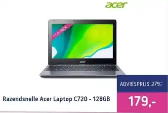 Koopjedeal Razendsnelle acer laptop c720 - 128gb aanbieding