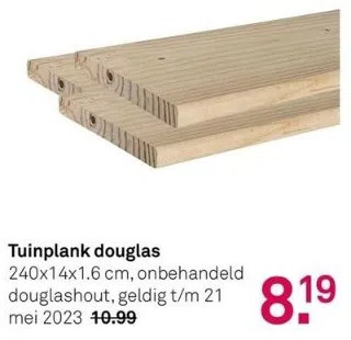 Karwei Tuinplank douglas aanbieding