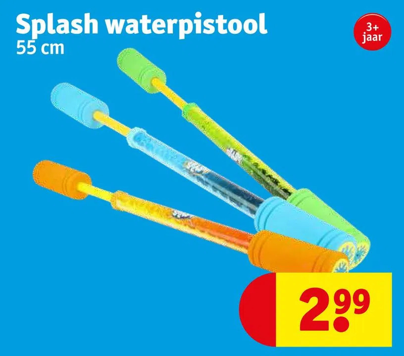 Splash waterpistool fe aanbieding bij Kruidvat