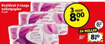 Kruidvat Kruidvat 3-laags toiletpapier aanbieding