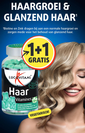 Lucovitaal Haargroei & glanzend haar¹ aanbieding