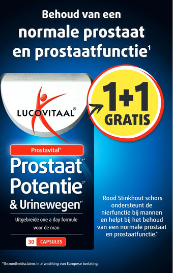 Lucovitaal Prostaat potentie & urinewegen aanbieding