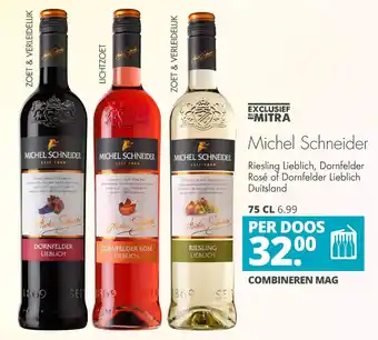 Mitra Michel schneider riesling lieblich, dornfelder rosé of dornfelder lieblich duitsland aanbieding