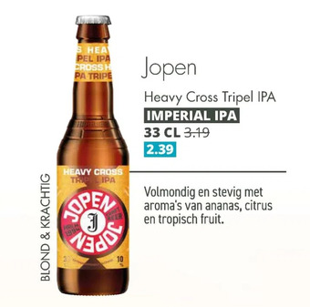Mitra Jopen heavy cross tripel ipa aanbieding