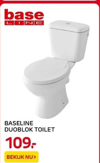 Praxis Baseline duoblok toilet aanbieding