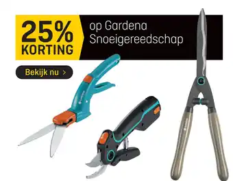 Hubo Gardena snoeigereedschap aanbieding