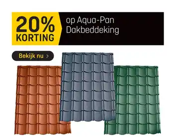 Hubo Aqua-pan dakbeddeking aanbieding