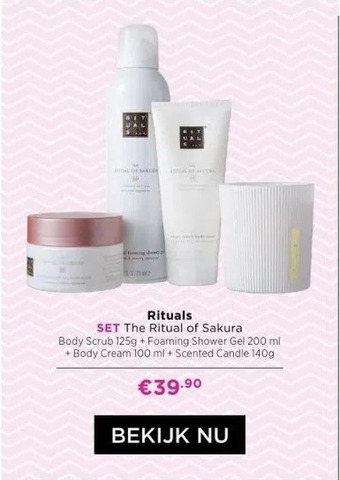 ICI Paris XL Rituals set the ritual of sakura aanbieding