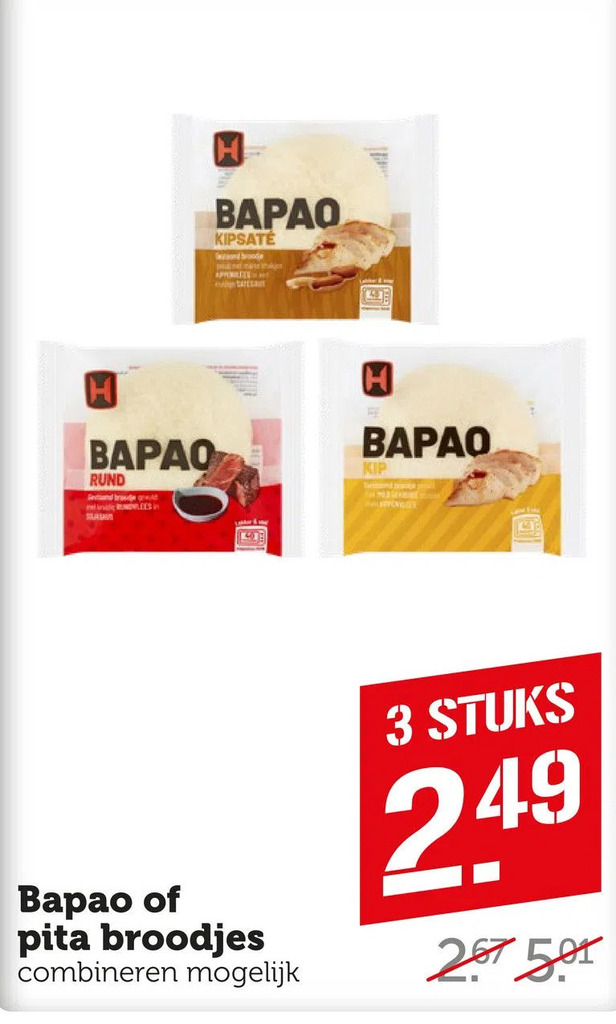 Bapao of pita broodjes aanbieding bij Coop