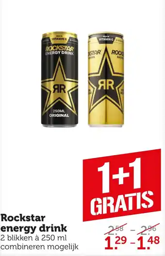 Coop Rockstar energy drink aanbieding