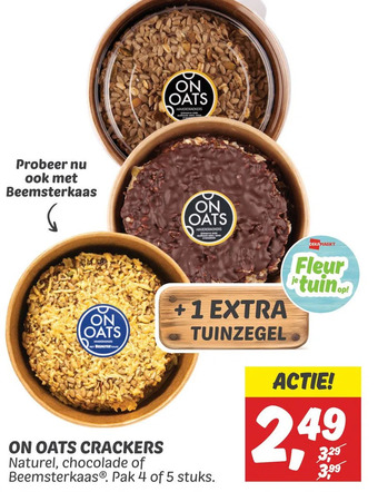 Dekamarkt On oats crackers aanbieding