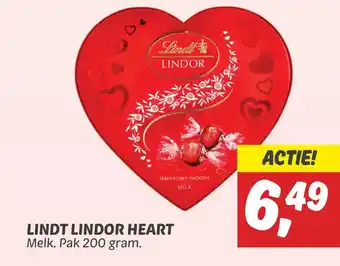 Dekamarkt Lindt lindor heart aanbieding