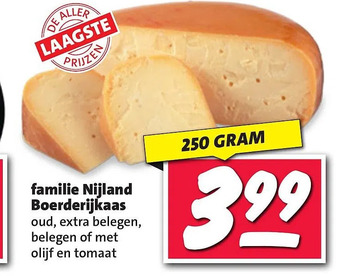 Nettorama Familie nijland boerderijkaas aanbieding
