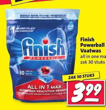 Nettorama Finish powerball vaatwas all in one max aanbieding