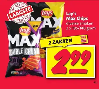 Nettorama Lay's max chips aanbieding