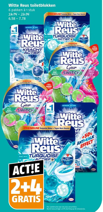 Poiesz Witte reus toiletblokken aanbieding