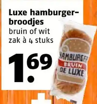 Poiesz Luxe hamburger broodjes aanbieding