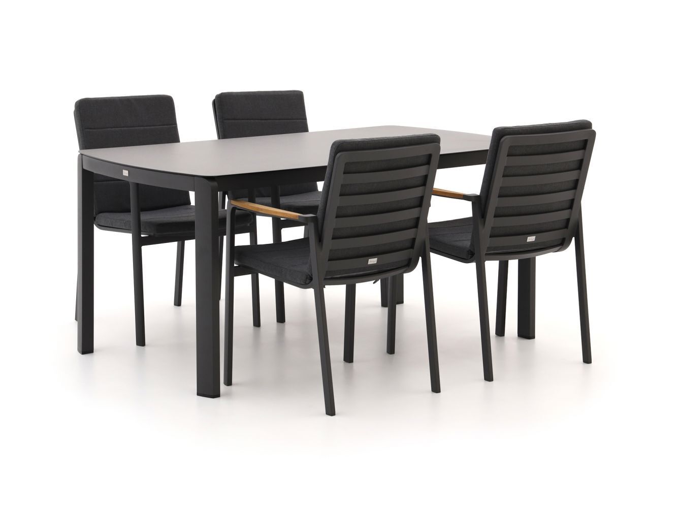 Kees Smit Bellagio ciane 160cm dining tuinset 5-delig stapelbaar - laagste prijsgarantie! aanbieding