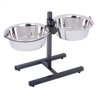 Zooplus Hondenbar (tot 50 cm hoog) incl. 2x rvs voerbak 2,8l aanbieding
