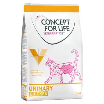 Zooplus Voordeelpakket concept for life veterinary diet kattenvoer 3 x 3 kg urinary (3 x 3 kg) aanbieding