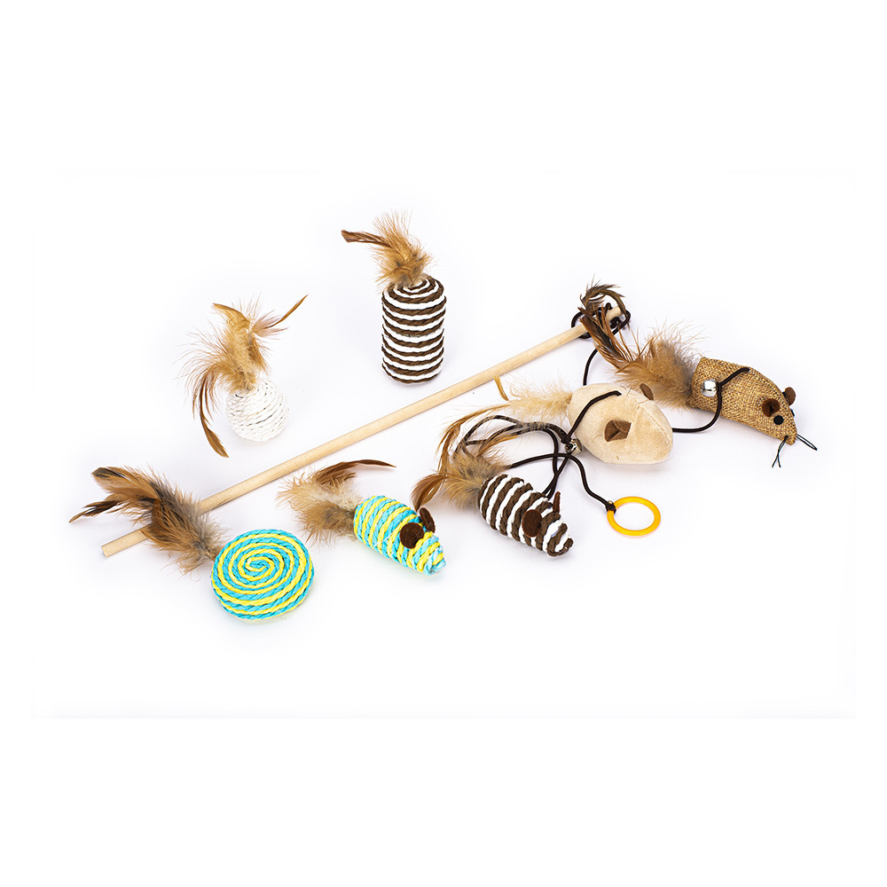 Zooplus Tiaki kattenspeelgoed madagascar set - 7 delige set aanbieding