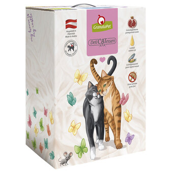 Zooplus 9kg granatapet delicatessen adult wild & kip kattenvoer aanbieding