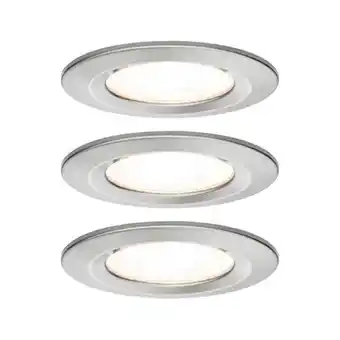 Praxis Paulmann inbouwspot led nova rond ijzer ip44 51mm gu10 ip44 3x6,5w aanbieding