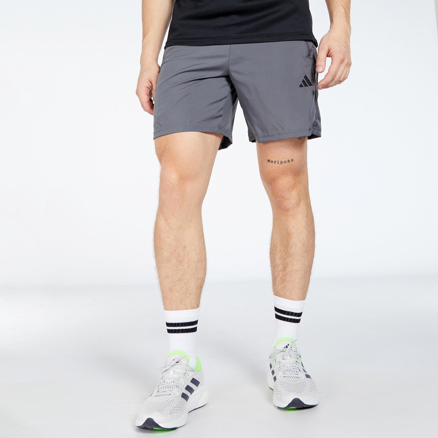 Perry Sport Adidas adidas hardloopshort grijs heren aanbieding