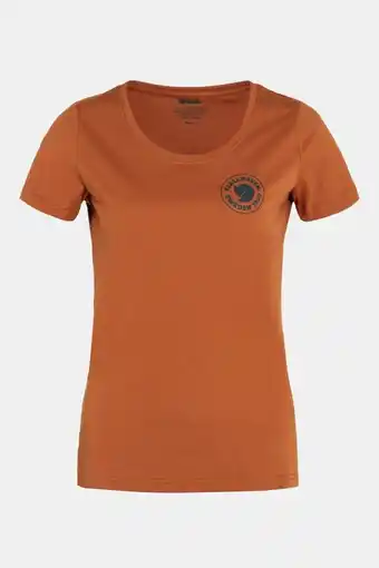 Bever Fjällräven 1960 logo tee oranje aanbieding