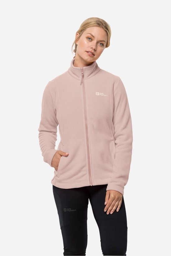Bever Jack wolfskin kiruna fleecevest dames roze aanbieding