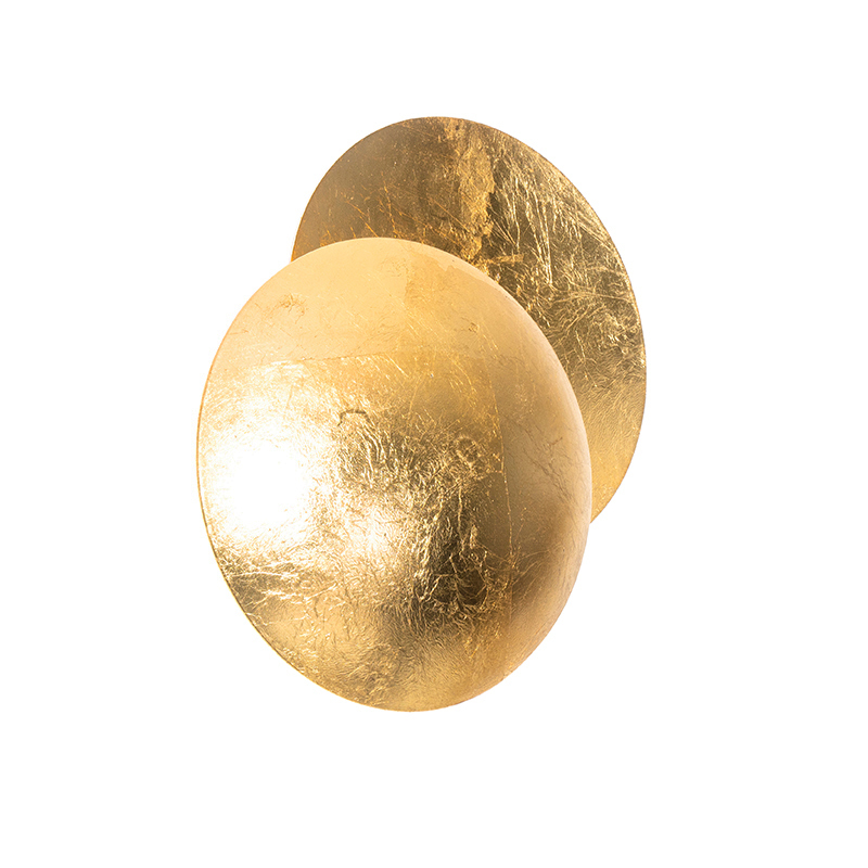 Lampenlicht.nl Moderne wandlamp goud - sunrise aanbieding