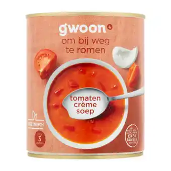 Coop G'woon tomaten cremesoep aanbieding