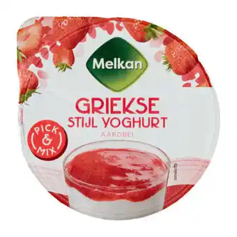 Coop Melkan griekse stijl yoghurt aardbei aanbieding