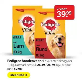 Boerenbond Pedigree hondenvoer aanbieding