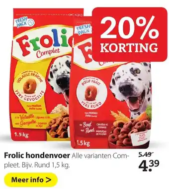 Boerenbond Frolic hondenvoer aanbieding