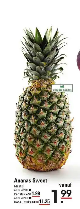 Sligro Ananas Sweet aanbieding