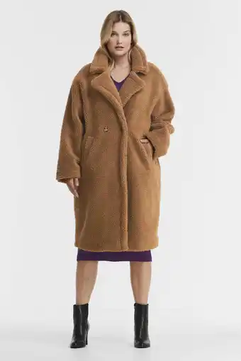 Wehkamp Miljuschka by wehkamp oversized teddy jas bruin aanbieding