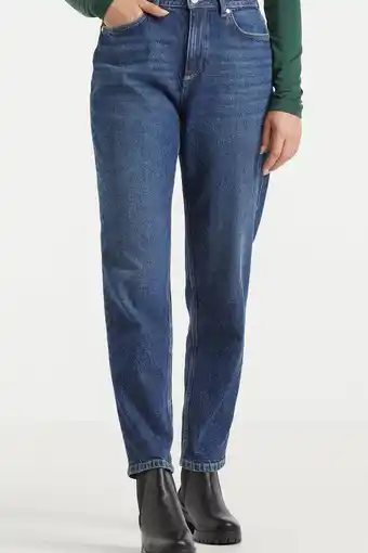 Wehkamp Anytime high rise mom jeans blauw aanbieding