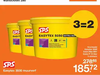 BOUWMAAT SPS Easytex 3030 muurverf aanbieding