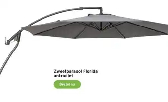 GAMMA Zweefparasol Florida antraciet aanbieding